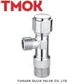 chromed plated brass toilet flush angle valve